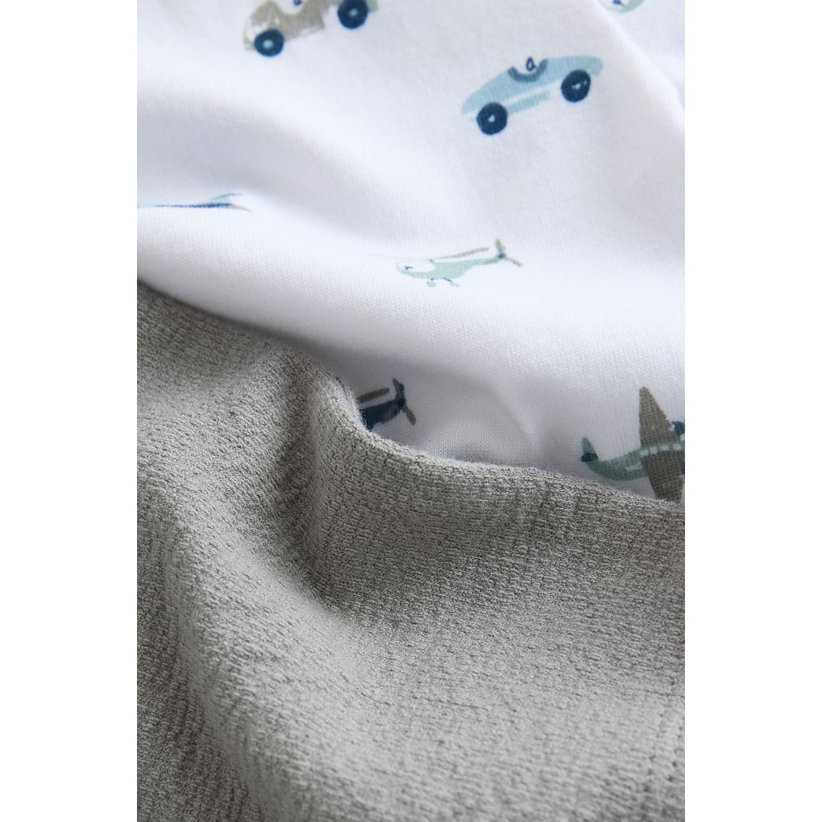 T-shirt et short imprimé transport blanc, NEXT