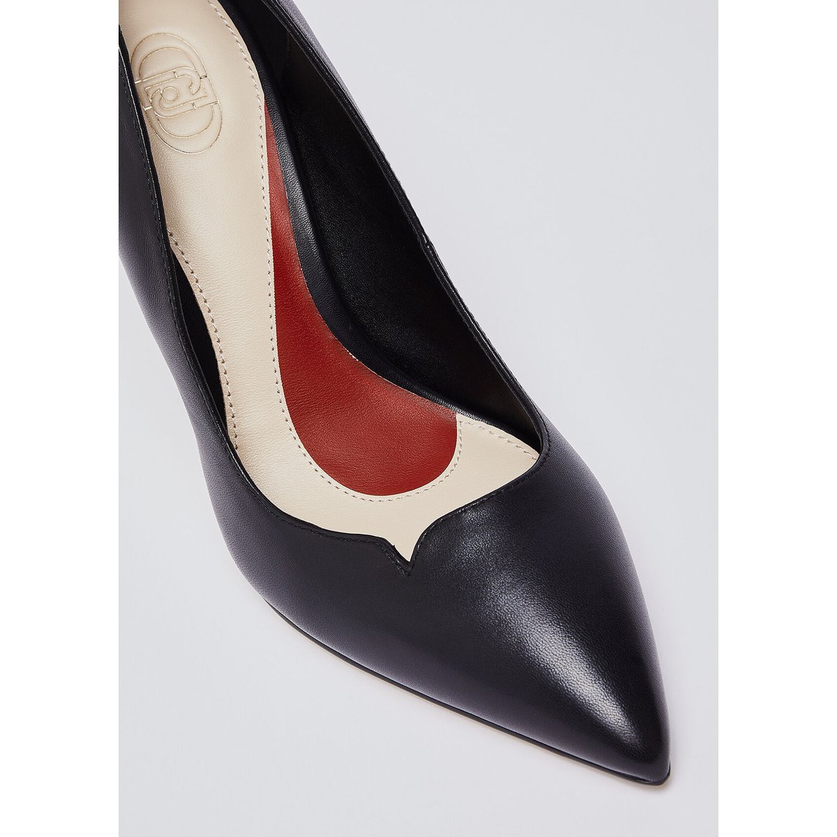 Escarpins en cuir nappa souple noir, LIU JO