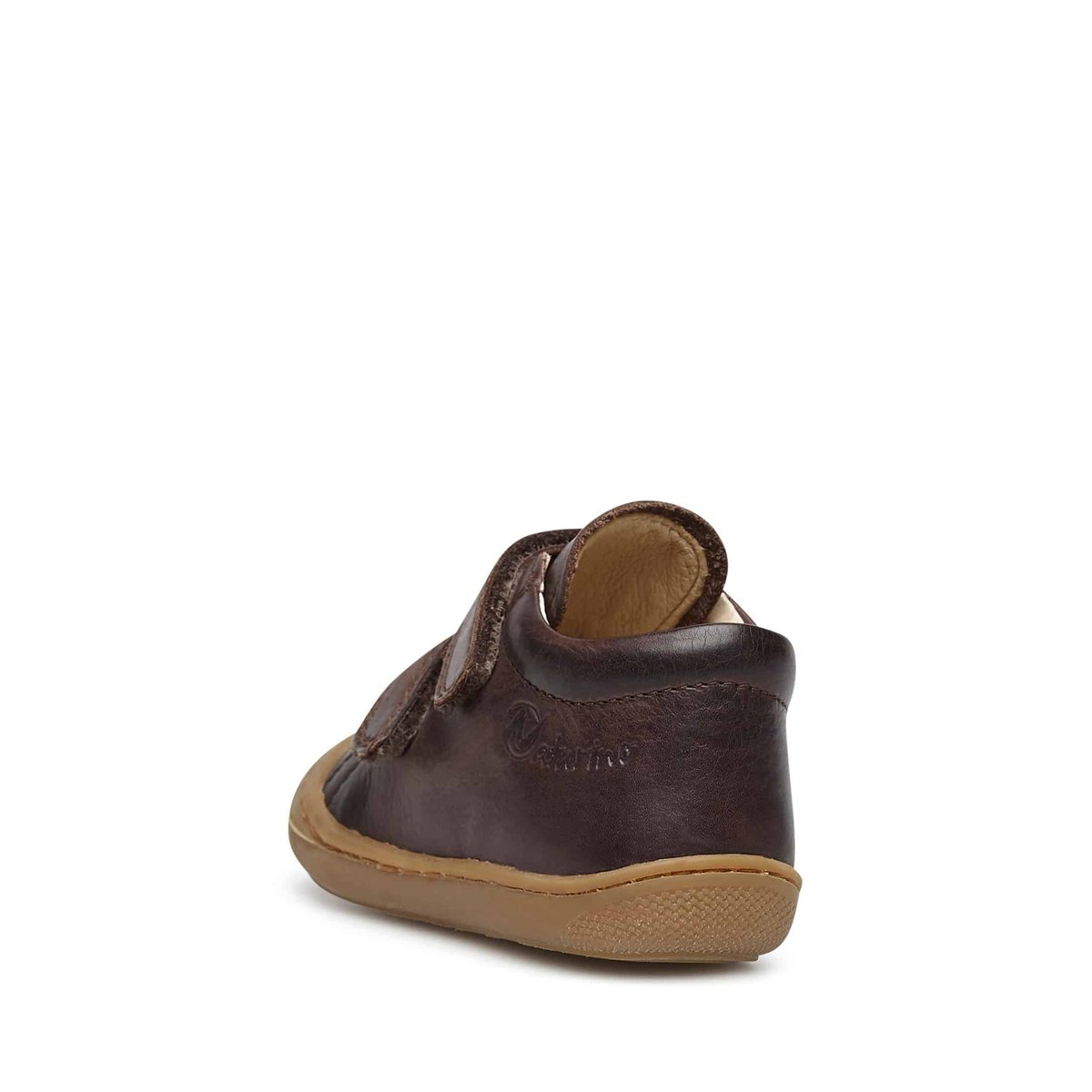 Chaussures premiers pas en cuir COCOON VL marron foncé, NATURINO