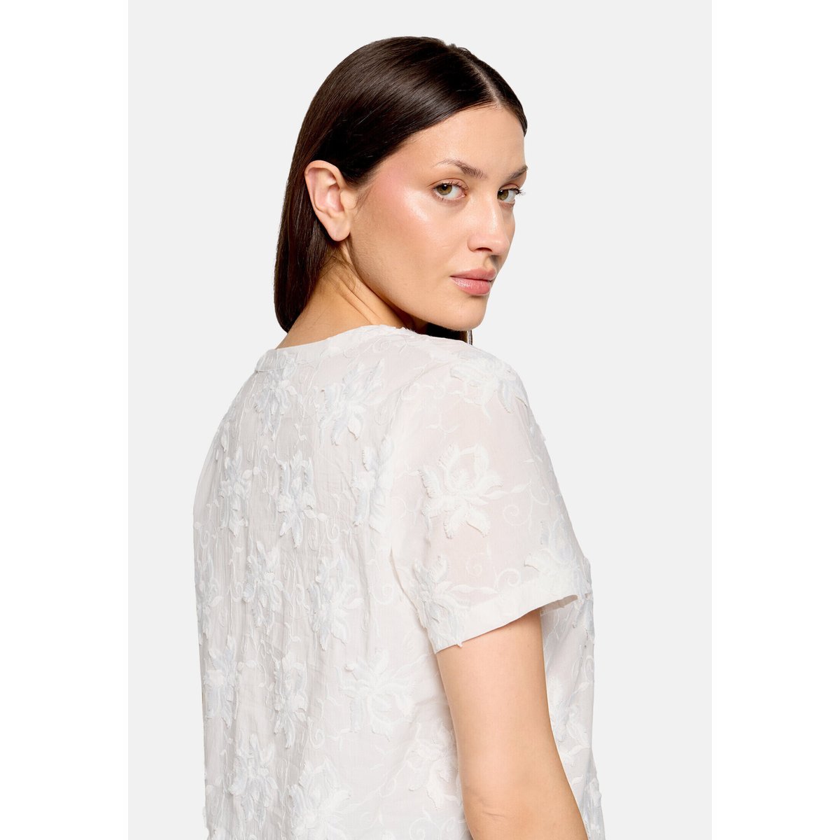 Chemisier à broderies blanc, BETTY & CO