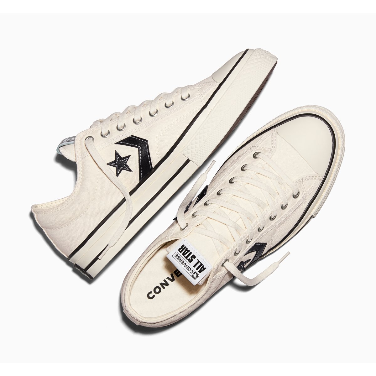 Baskets STAR PLAYER 76 PREMIUM CANVAS blanc vintage/noir, CONVERSE