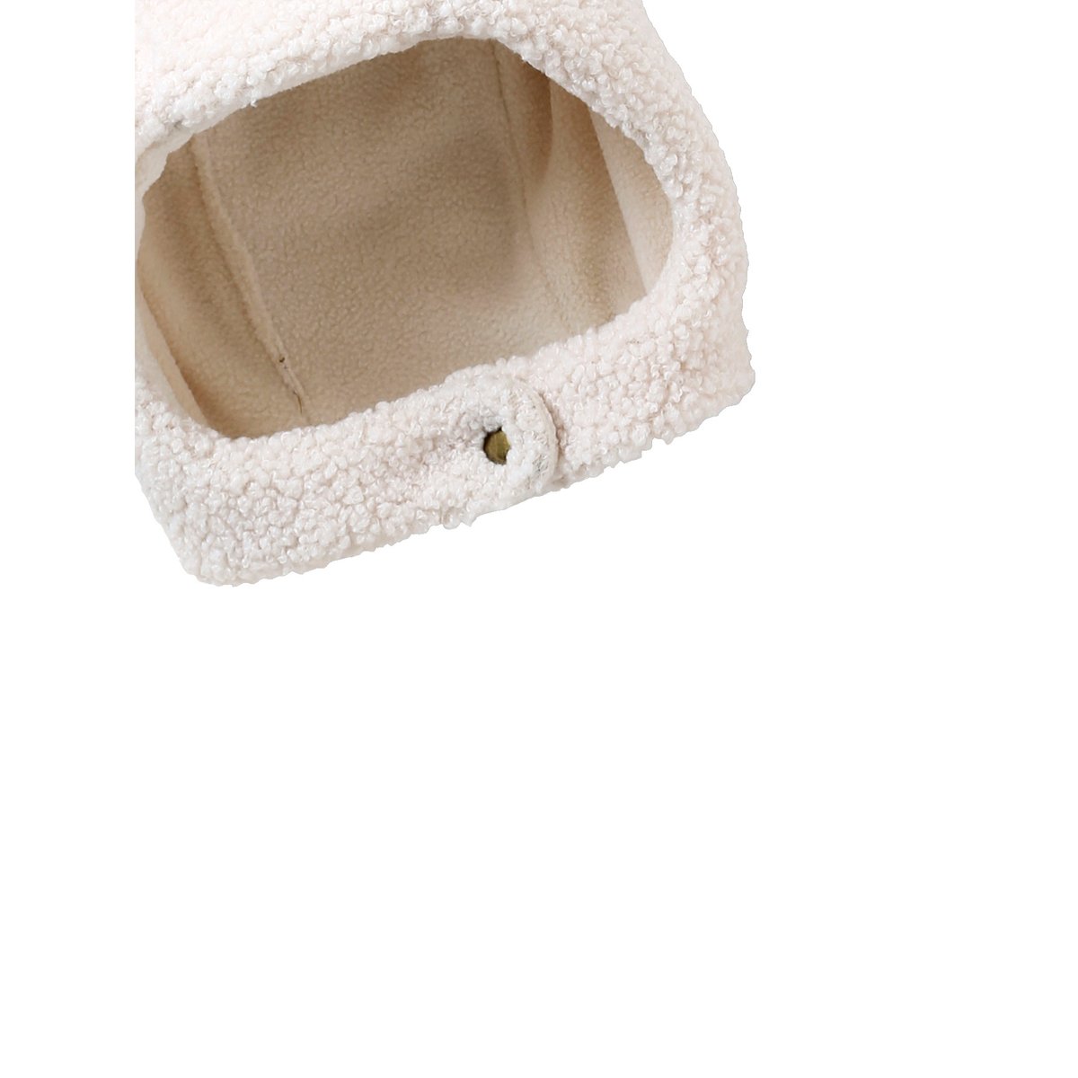 Ensemble bonnet, snood et moufles en sherpa écru, VERTBAUDET