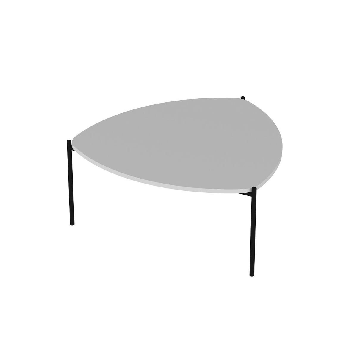 Table basse triangulaire JENA blanc, PIER IMPORT