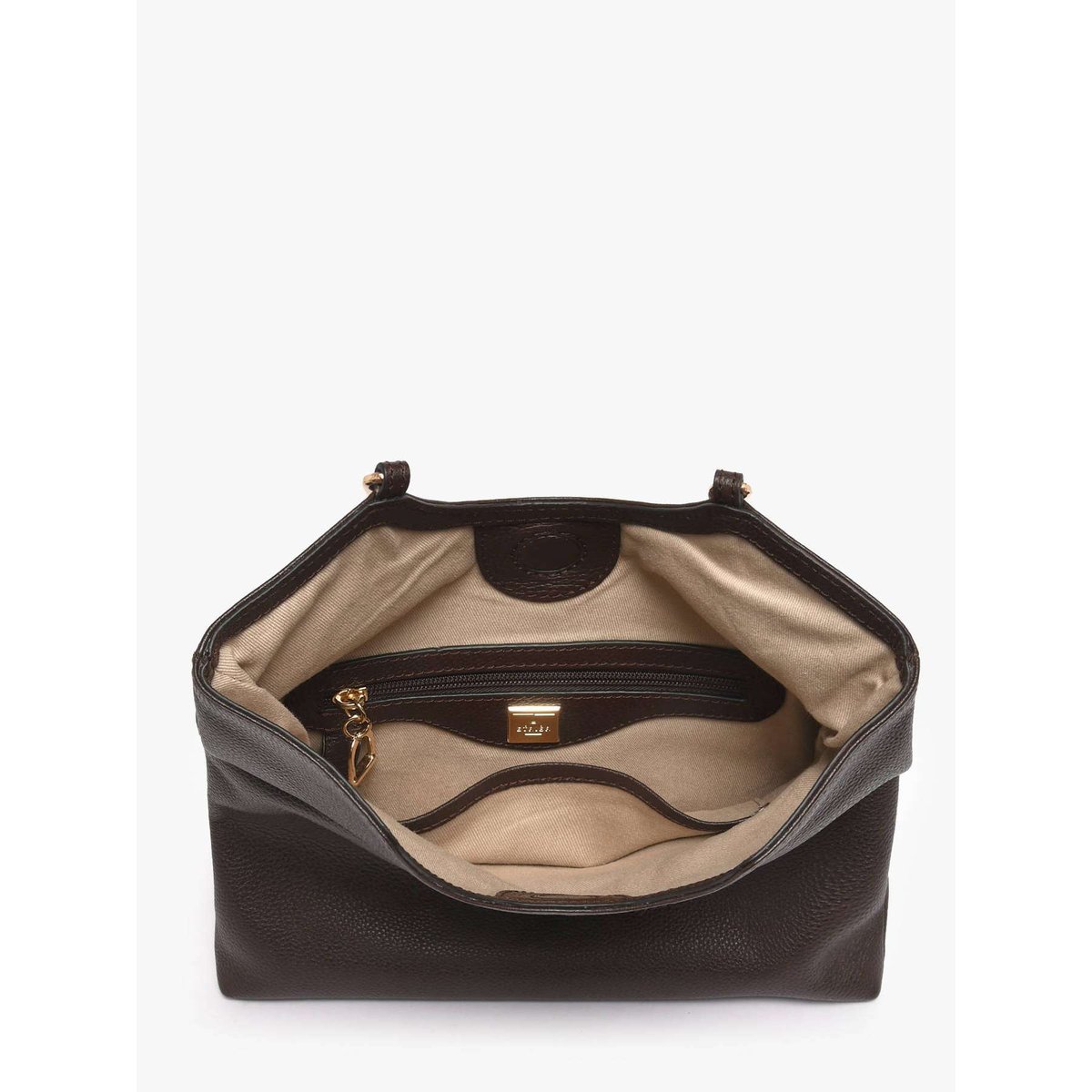 Sac bandoulière Tradition cuir chocolat, ETRIER