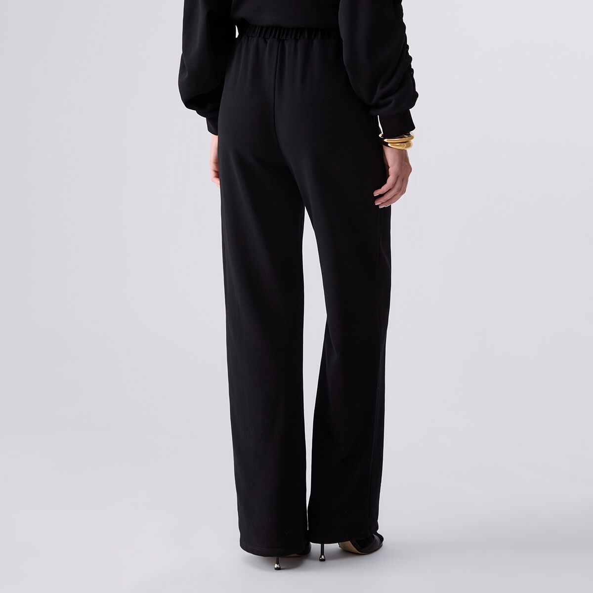 Pantalon de jogging avec lacets noir, LIU JO