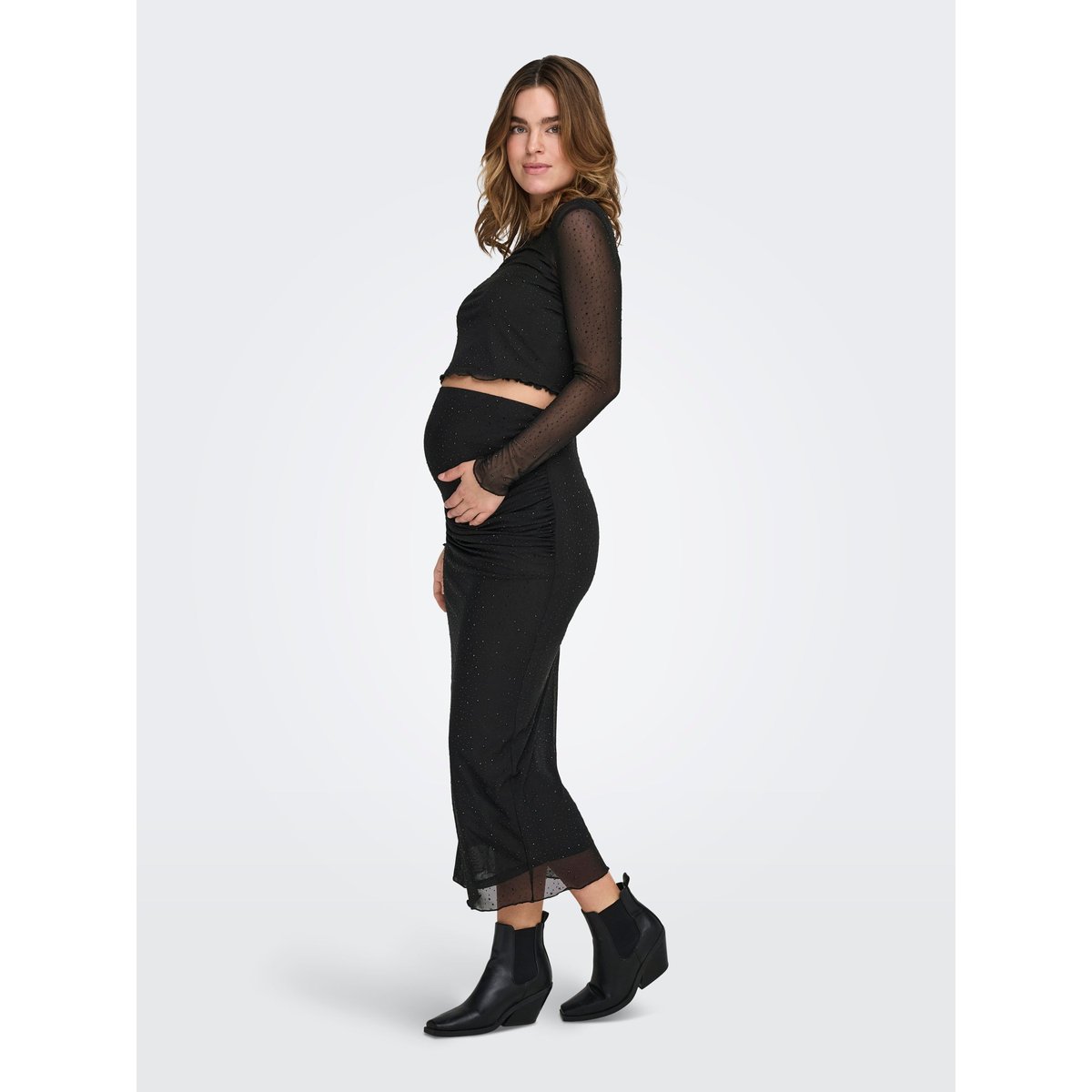 Jupe Droite black, ONLY