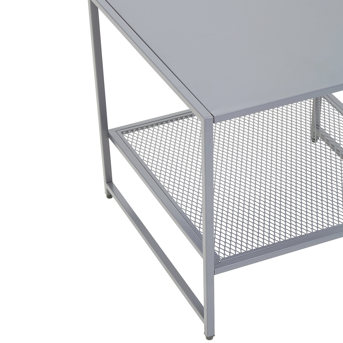 Jett Industrial Metal Square Side Table grey, SO'HOME