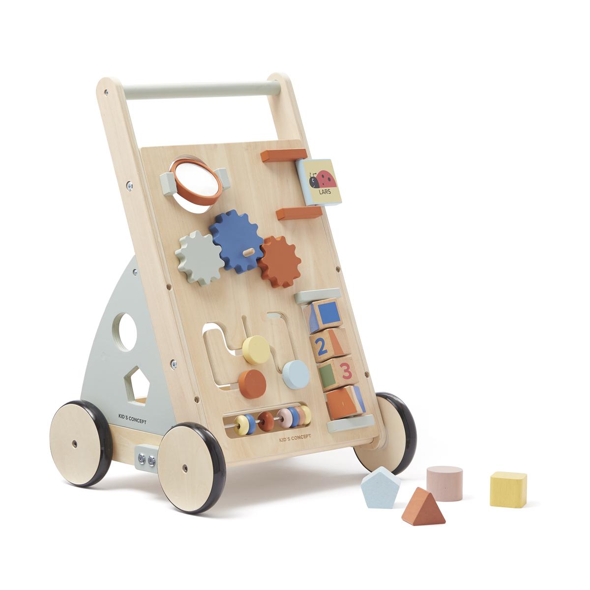 Chariot multi-activités Edvin bleu, orange, jaune, KID'S CONCEPT