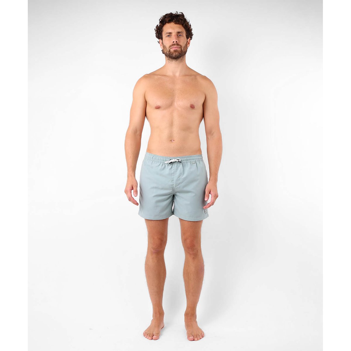 Beach short essentiel uni VALENS eucalyptus, OXBOW