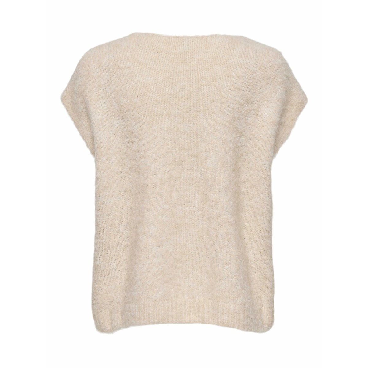 Gilet sans manches boutonné beige, ONLY