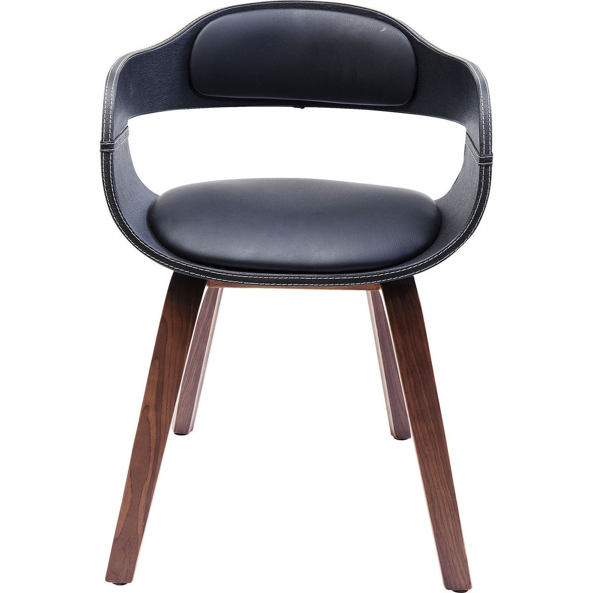 Chaise avec accoudoirs, COSTA noyer, KARE DESIGN