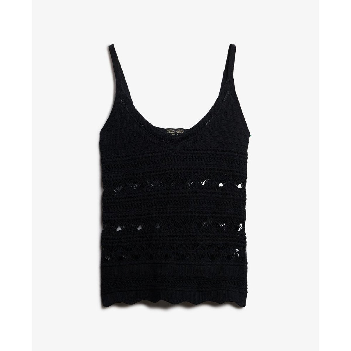 Caraco en crochet noir, SUPERDRY