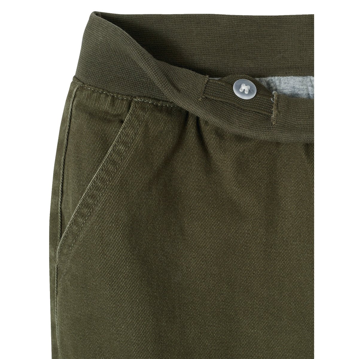 Pantalon battle doublé facile à enfiler kaki, VERTBAUDET