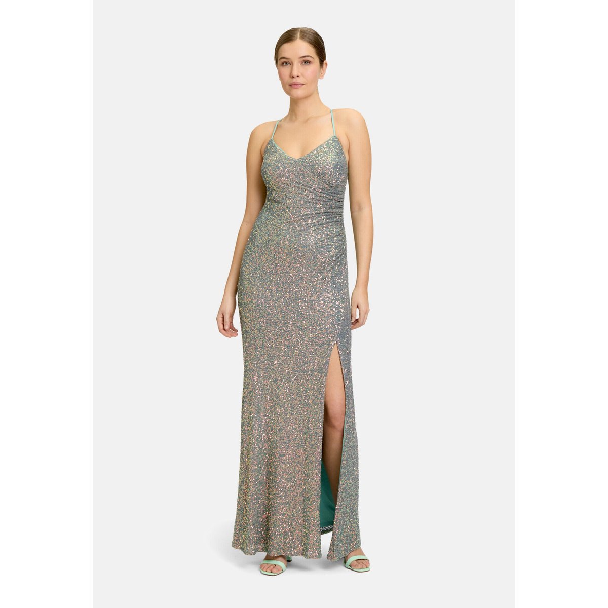 Robe de soirée près du corps blue shades, VERA MONT