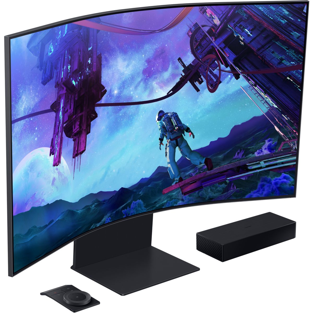 Ecran PC Gamer ARK LS55CG970 55" incurvé 1000R 3K 165Hz VA HDR10+ couleur unique, SAMSUNG