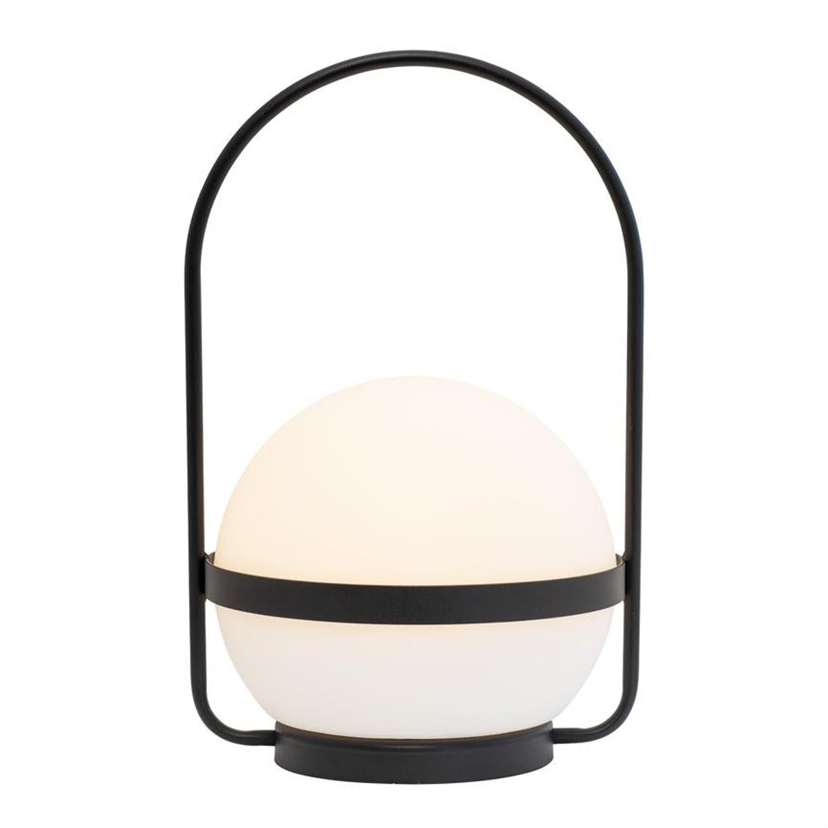 Lanterne solaire en métal noir SUMMER blanc, DYBERG LARSEN