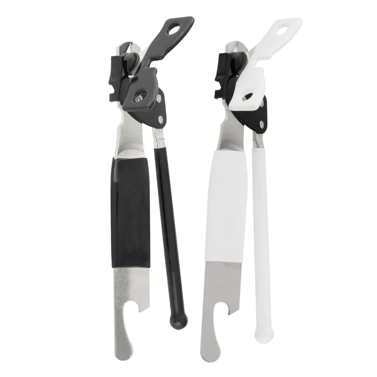 Ouvre boîte à pinces 2 en 1 noir,inox, FACKELMANN