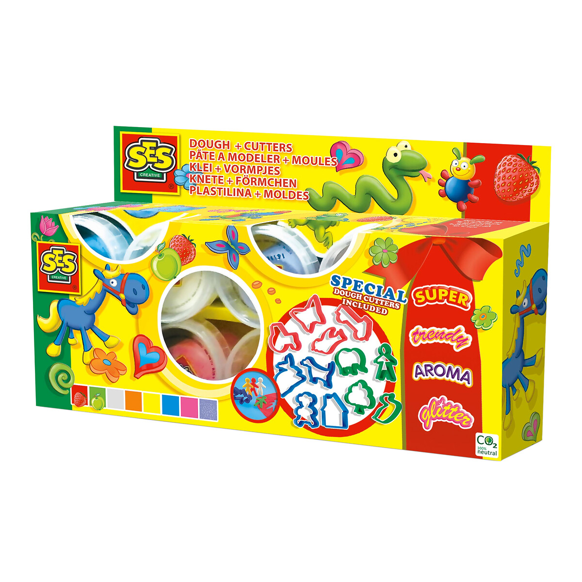 Brinquedo "Plasticina com formas", SES multicolor, SES