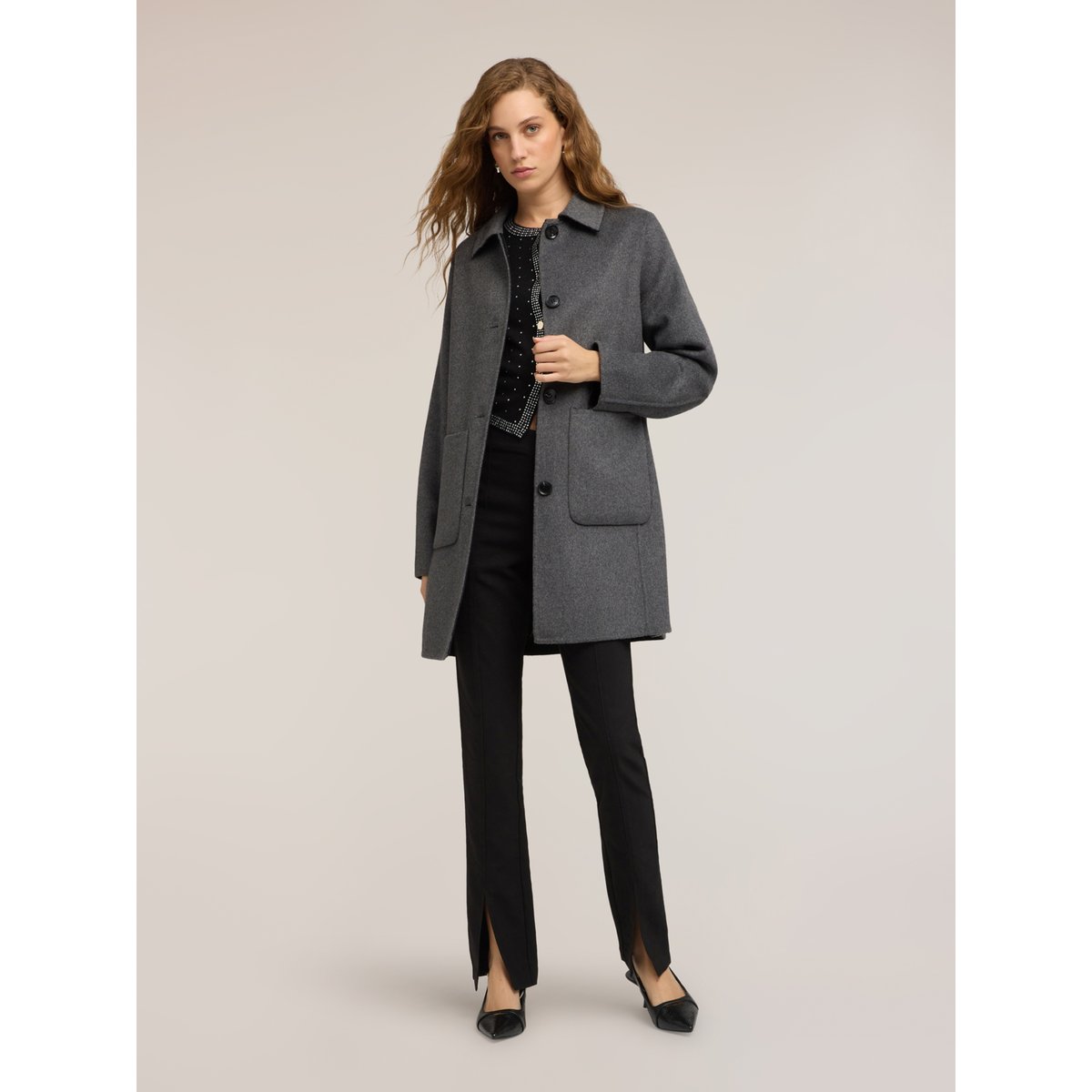 Manteau réversible gris, MOTIVI