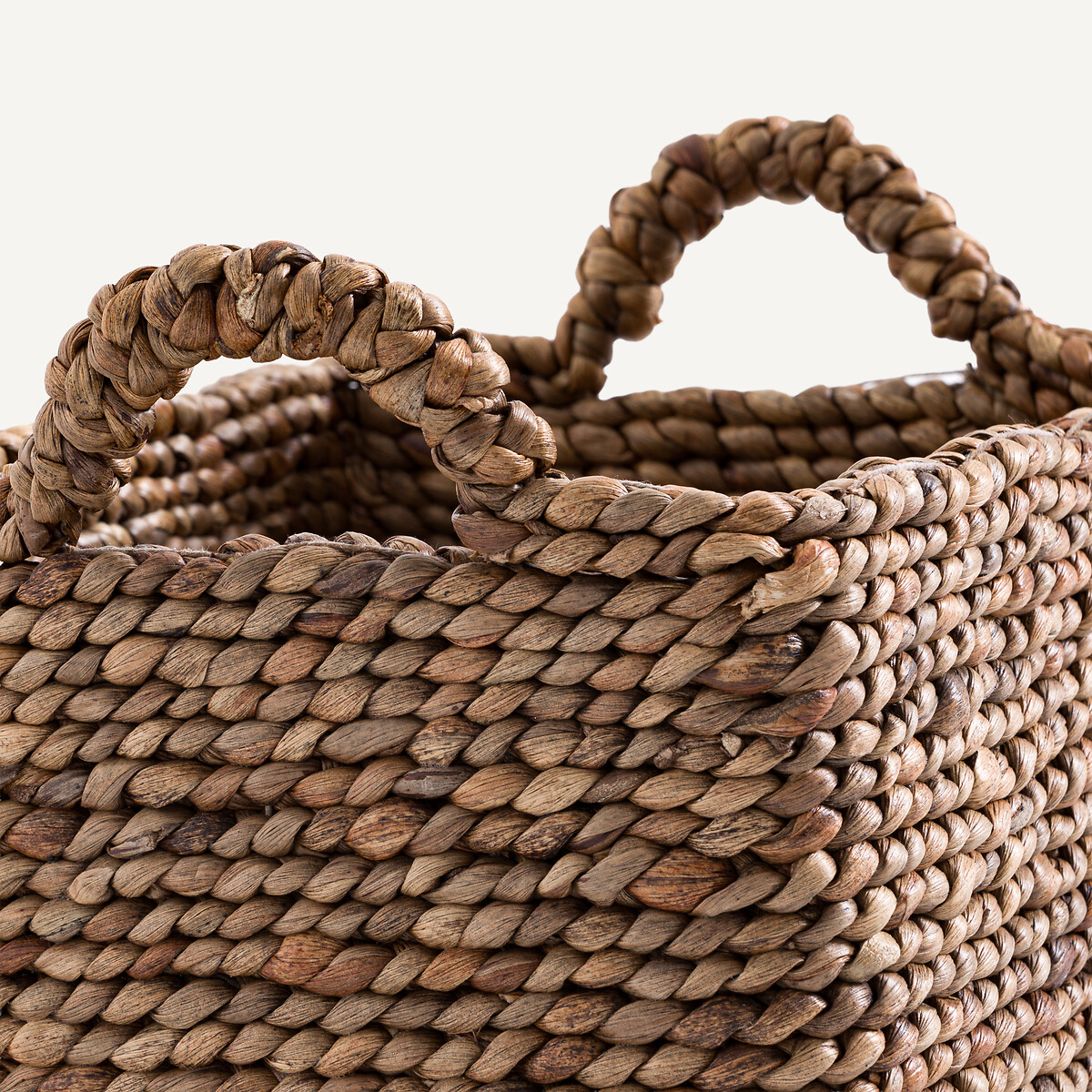 Panier tressé en jacinthe d'eau, petit modèle, RAGA naturel, AM.PM