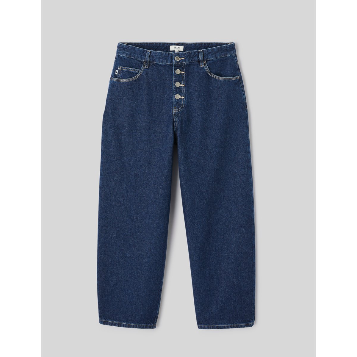 Jean balloon brut bleu moyen, BZB