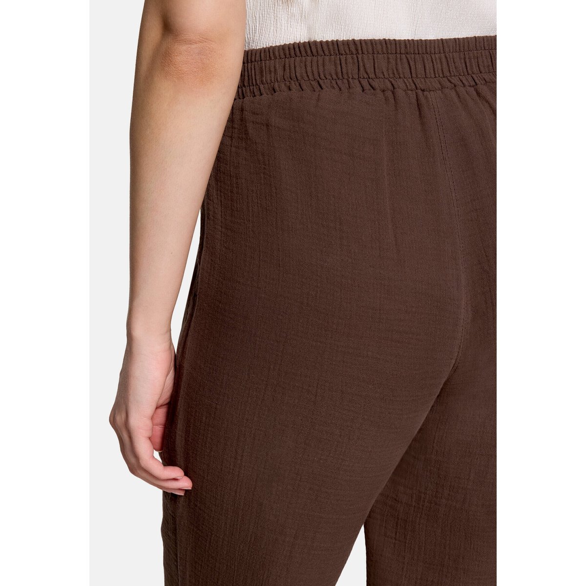 Pantalon à enfiler à poches extérieures brown, BETTY BARCLAY