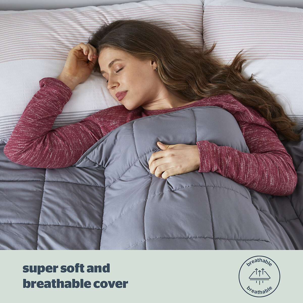 Weighted Blanket 9Kg grey, SILENTNIGHT