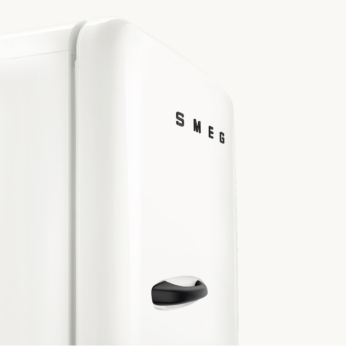 Réfrigérateur 1 porte poignée à gauche FAB28 blanc carrara brillant, SMEG