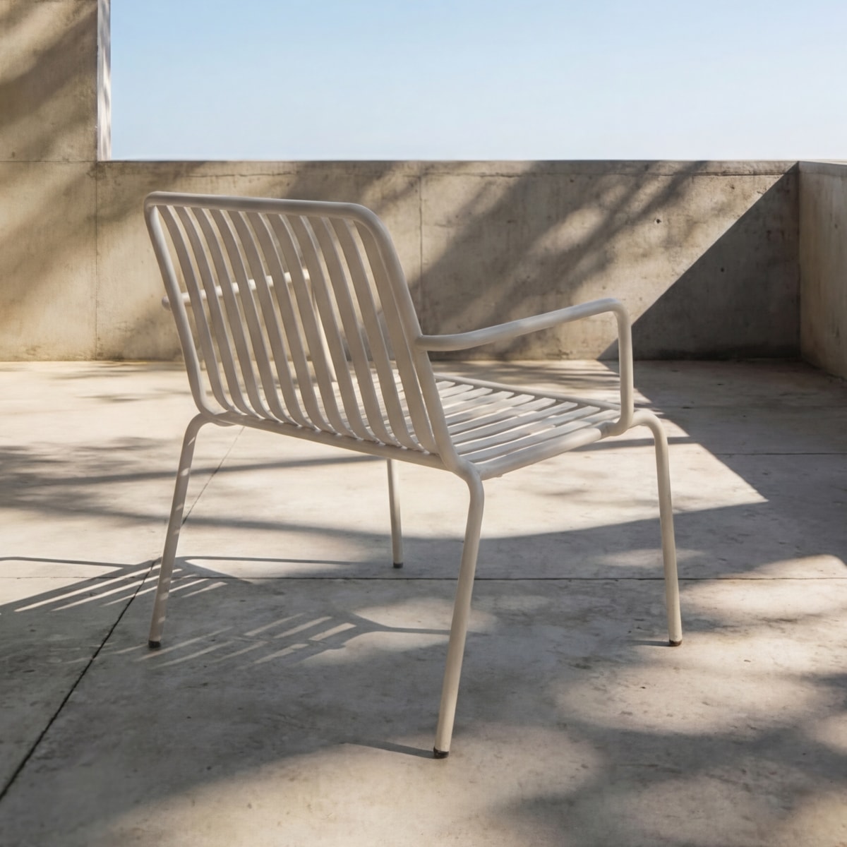 Fauteuil de jardin en Métal, GABY beige, TIKAMOON