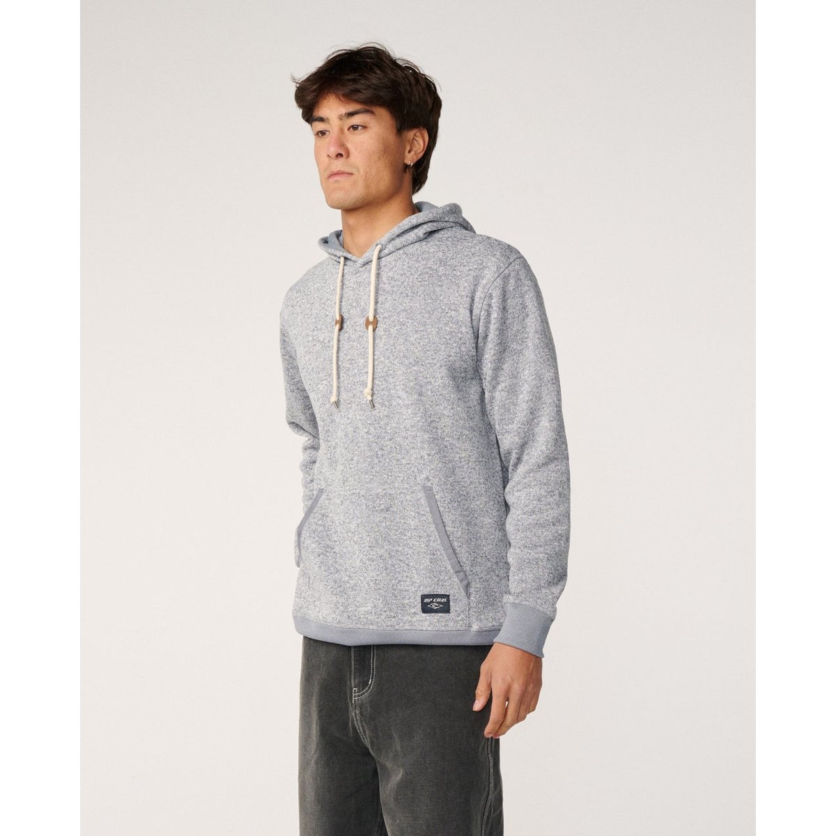 Sweat CRESCENT HOOD grey marle, RIP CURL