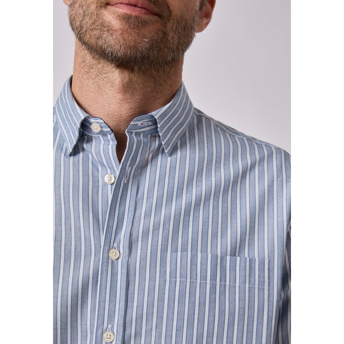 Chemise rayée bleu rayé, DAMART