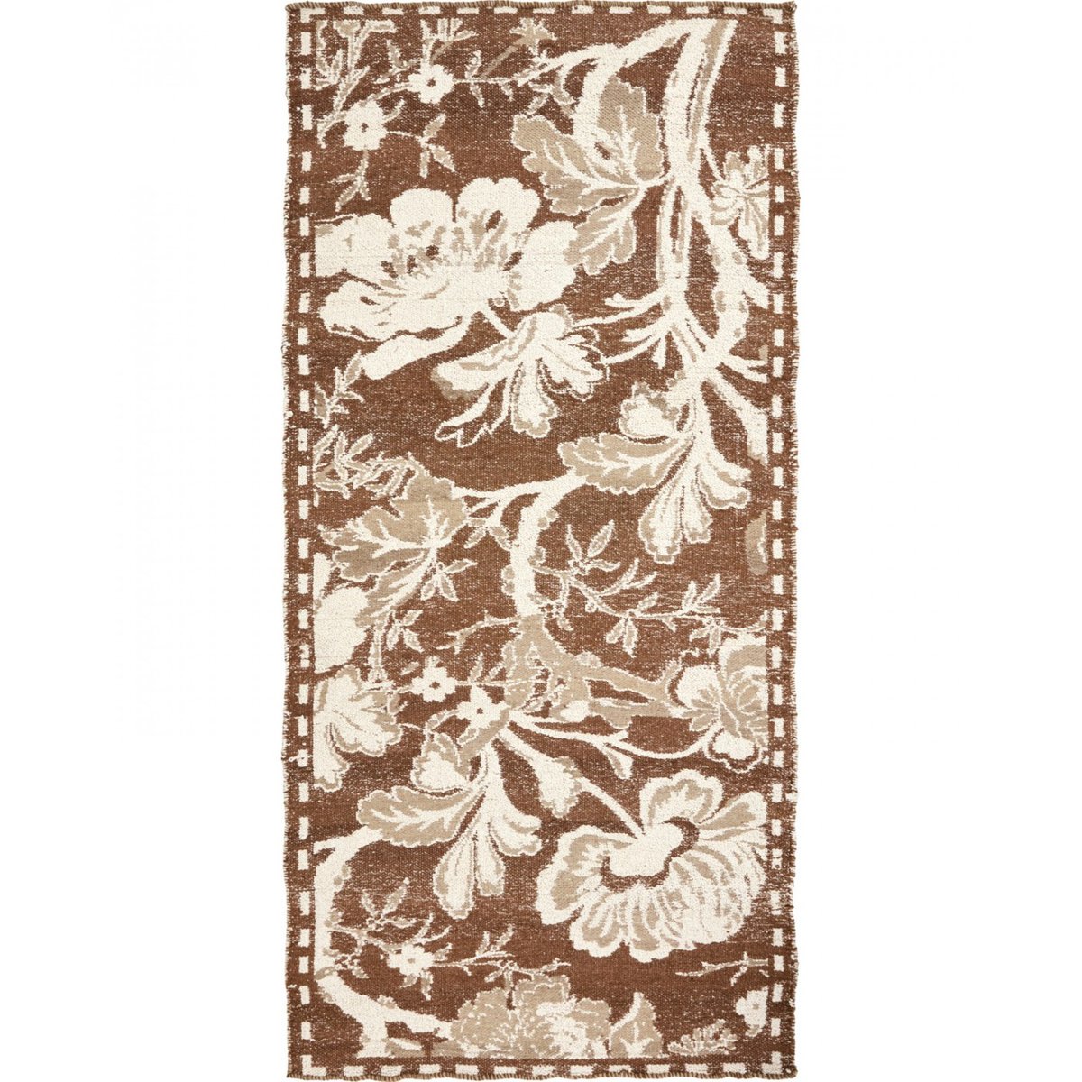 Tapis en coton Bloss 200x90 cm marron, HOUSE DOCTOR