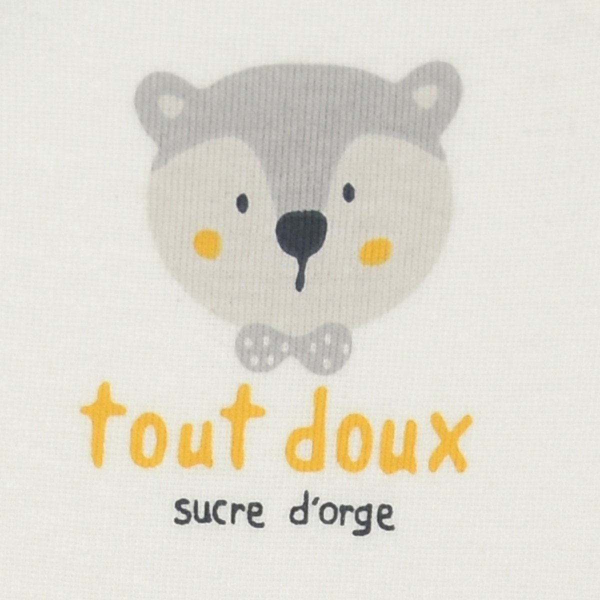 Lot de 2 bodies irwan ouverture devant naissance jaune, SUCRE D'ORGE
