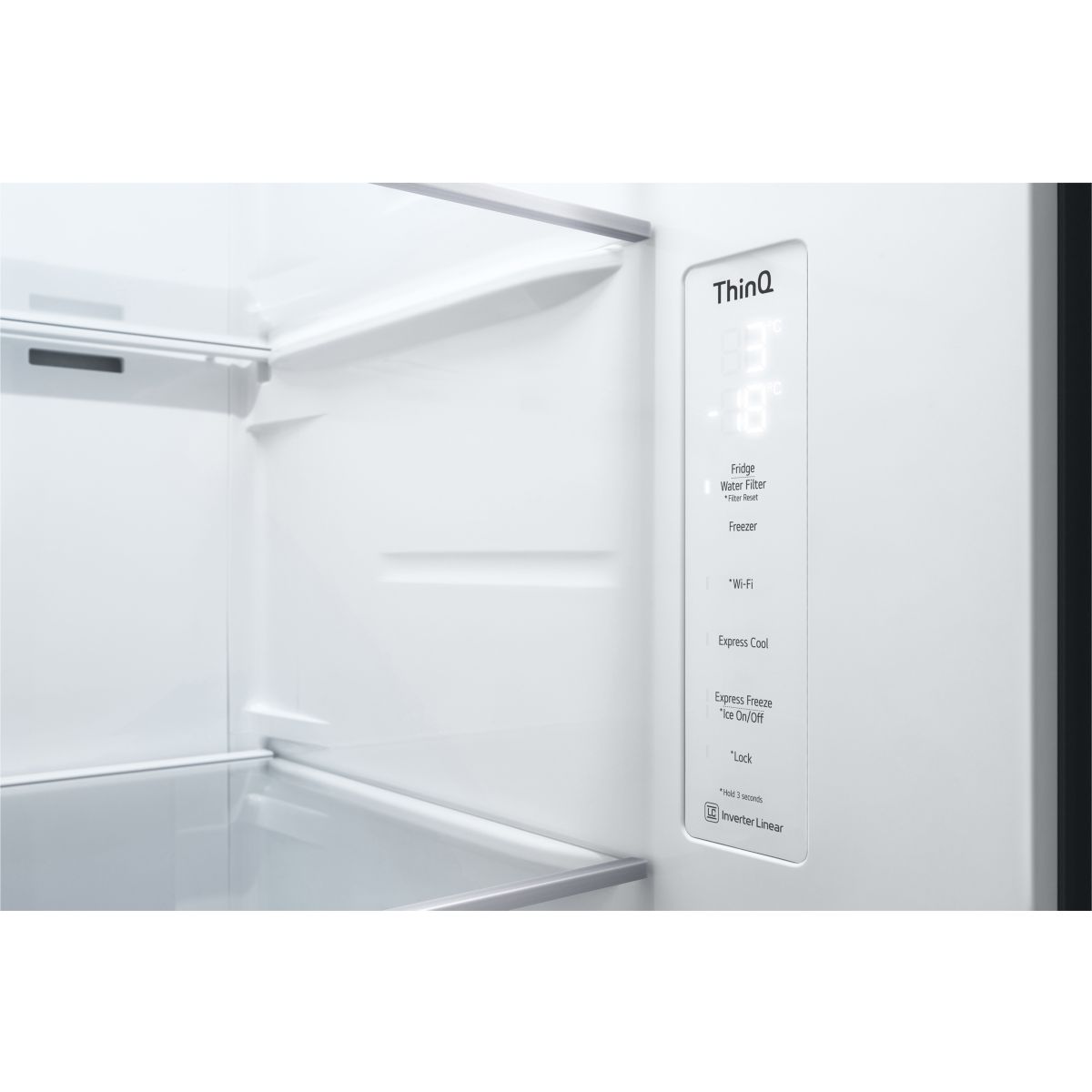 Réfrigérateur Américain GSXV80PZLE InstaView platinium, LG