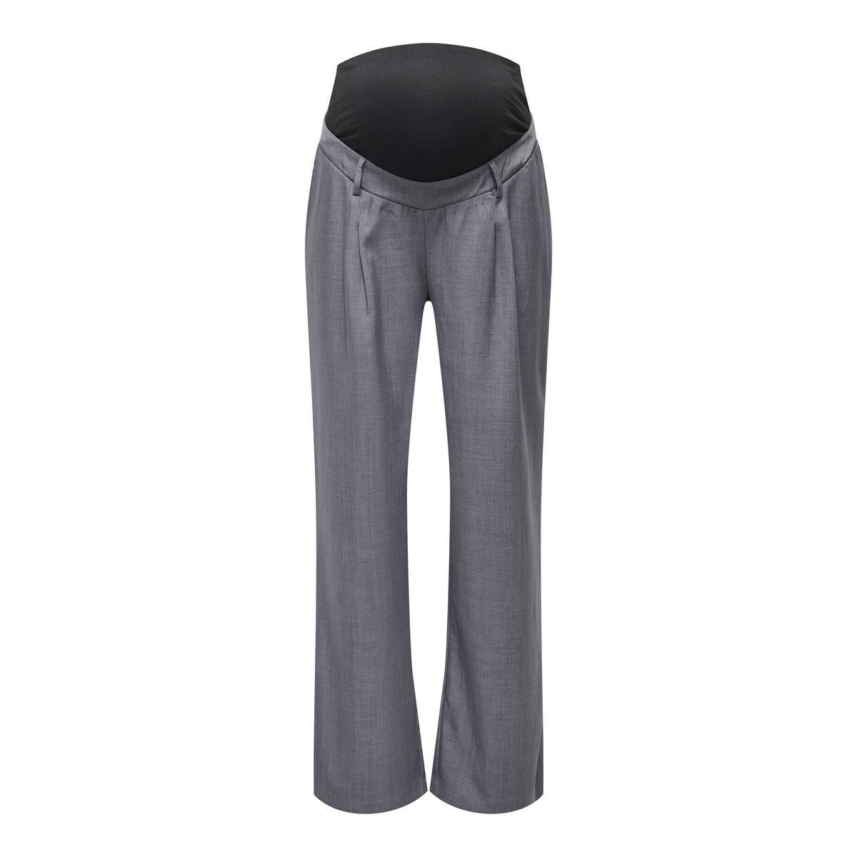 Pantalon À Jambe Large dark grey melange 1, ONLY