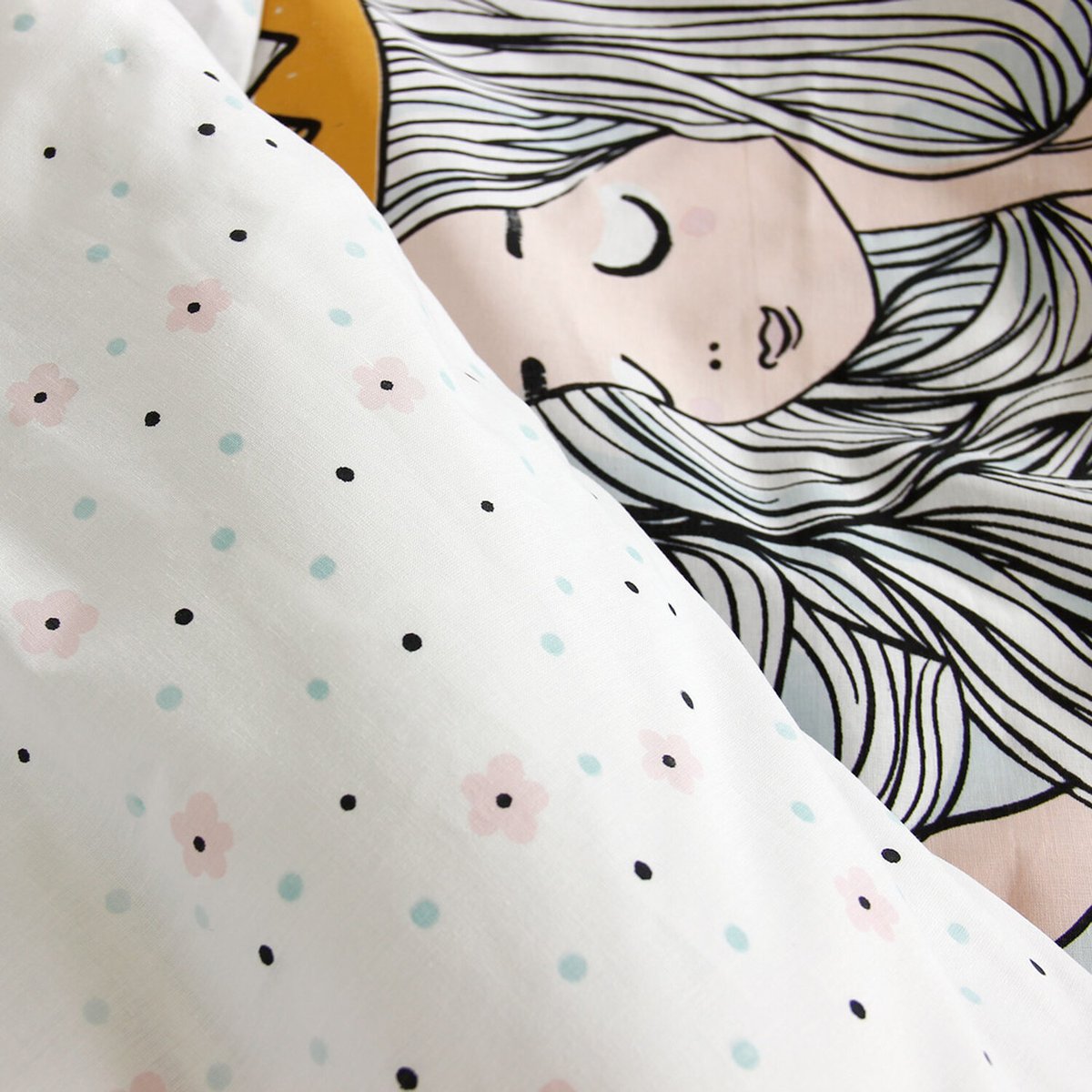 Parure de lit enfant coton, Magic bleu, C DESIGN HOME TEXTILE