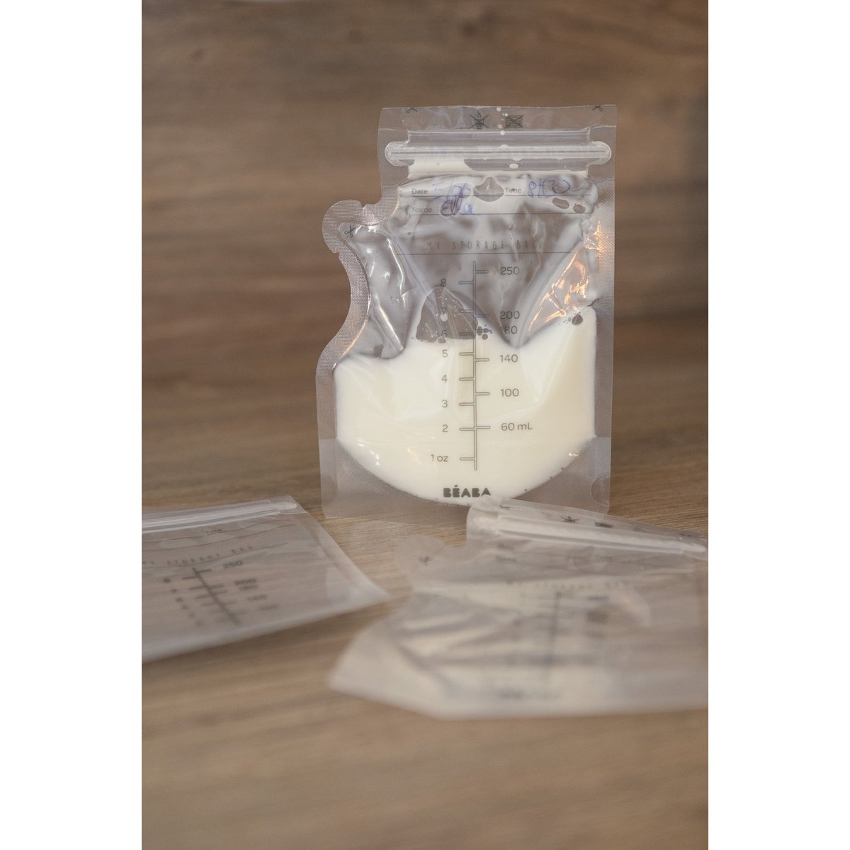 Sachets de conservation pour lait maternel 250 ml x 50 transparent, BEABA