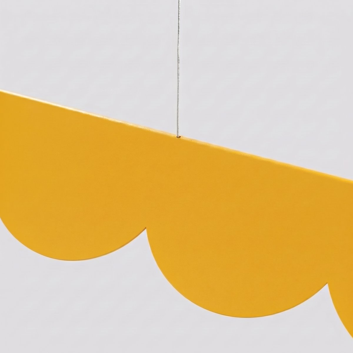 Suspension Aluminium Jaune LED 1 Biscuit jaune, EDEN
