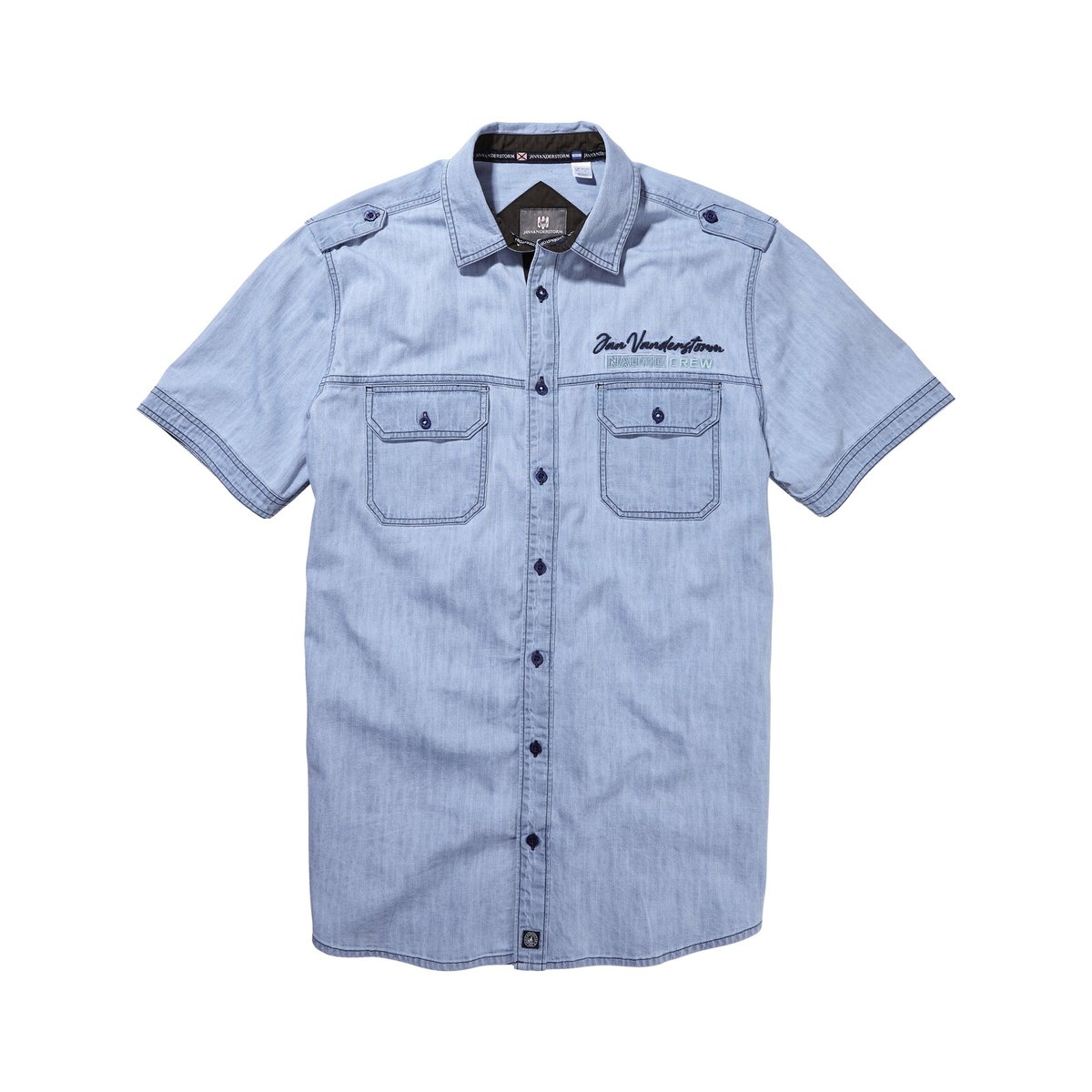 Chemise en jean LORENSIUS bleu clair, JAN VANDERSTORM