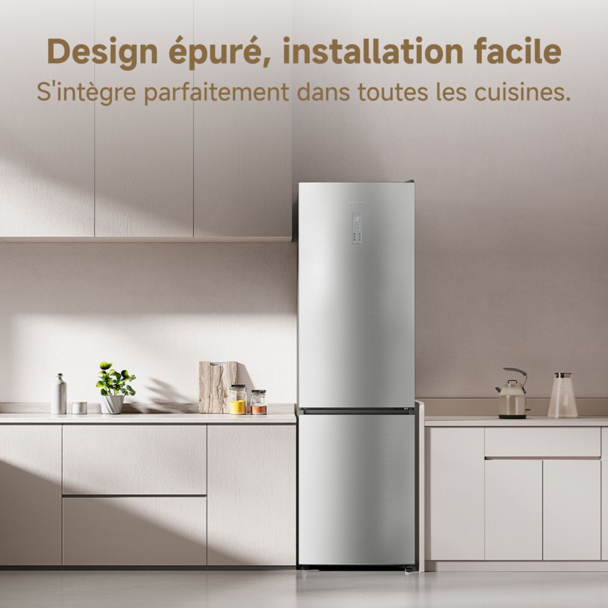 Réfrigérateur combiné Mega Pro 409L-C Dark Grey couleur unique, DREAME