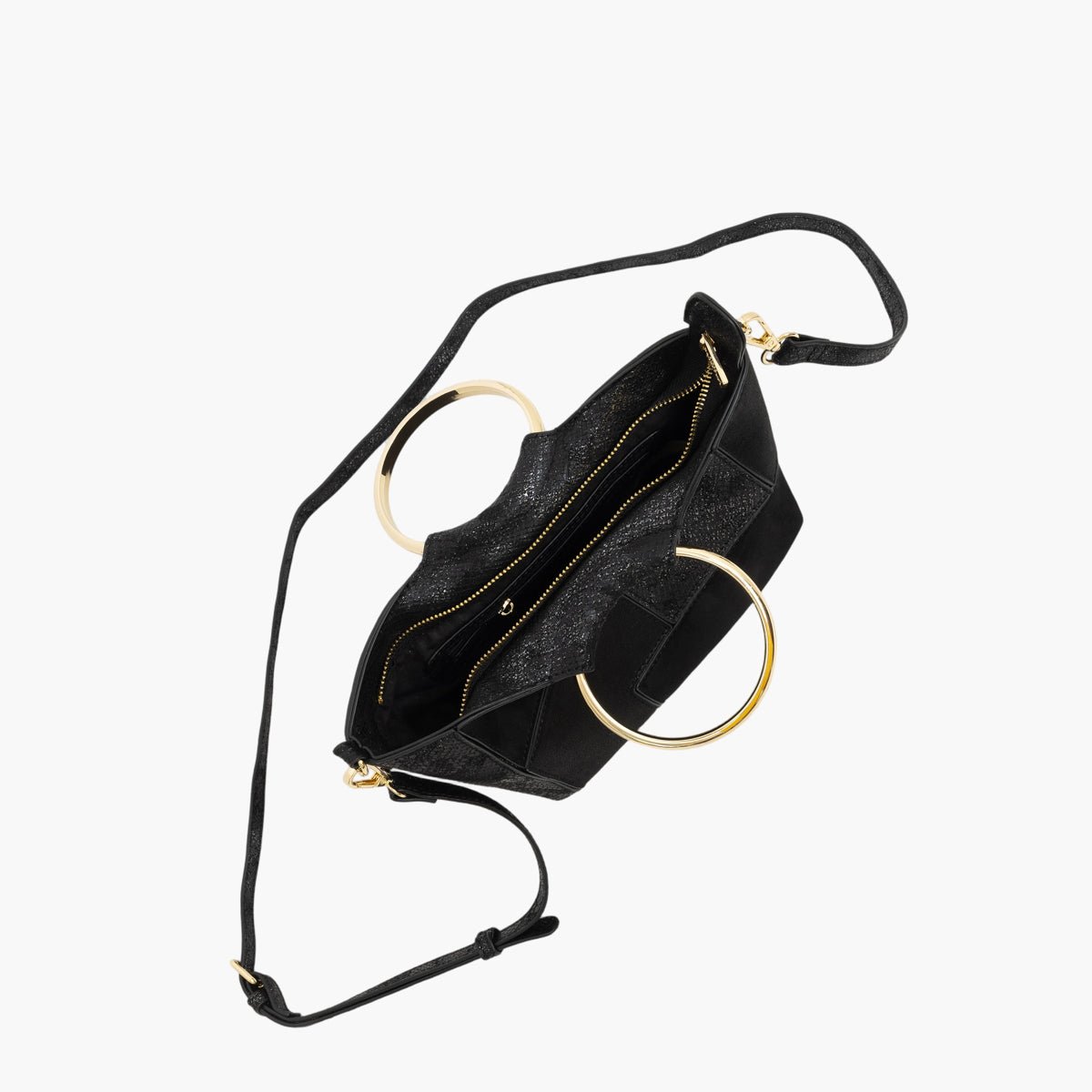 Petit sac shopper  Trusty noir,doré, LOLLIPOPS