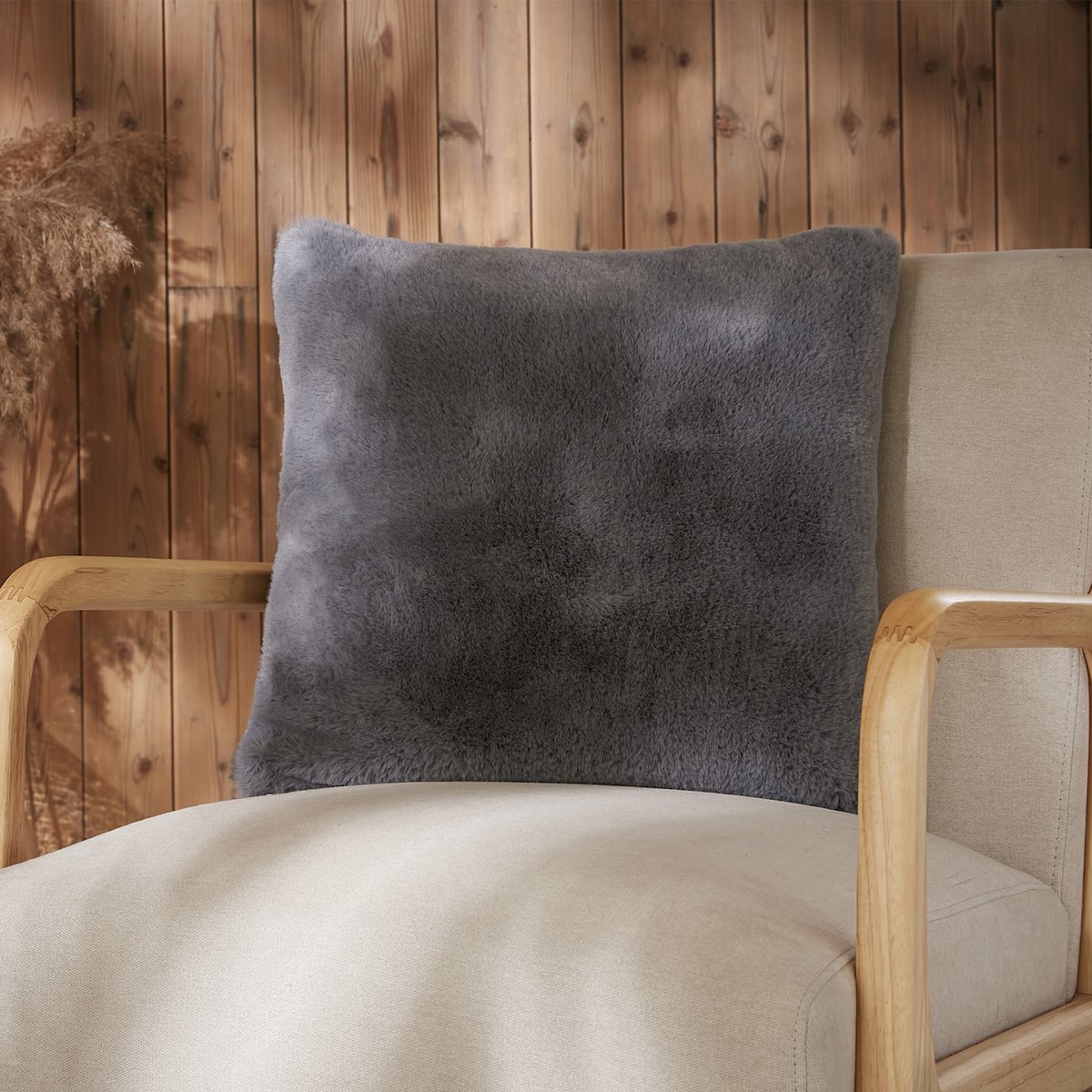 Coussin 45x45 cm Polyester Loup loup, EDEN