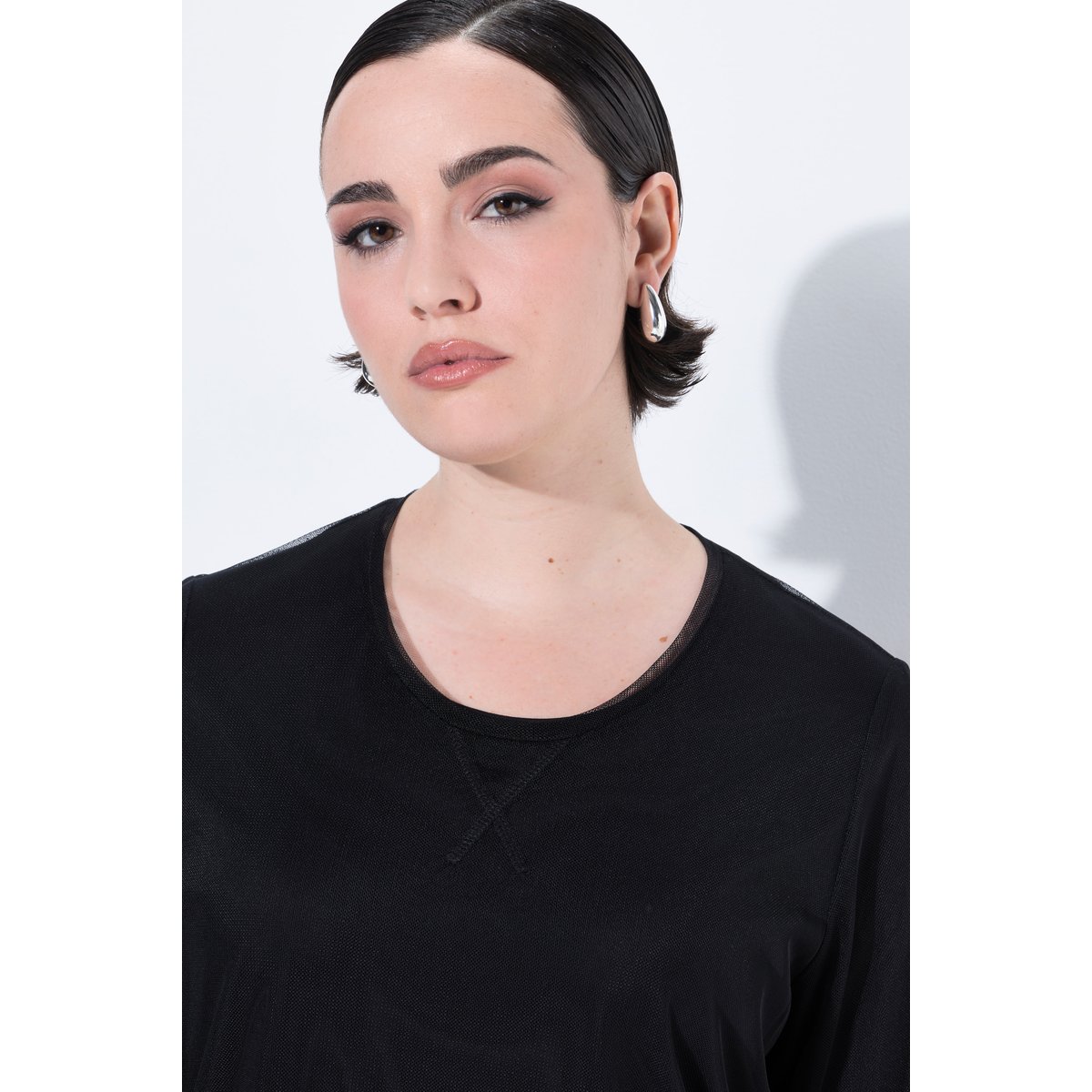 T-shirt doublé noir, ULLA POPKEN