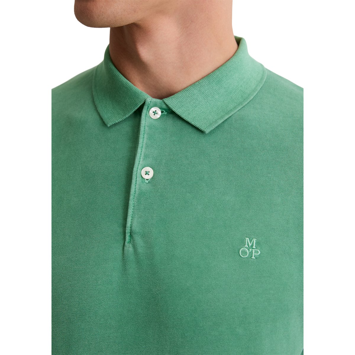 T-shirt long régulier en jersey de coton bio soft-touch gris, MARC O'POLO