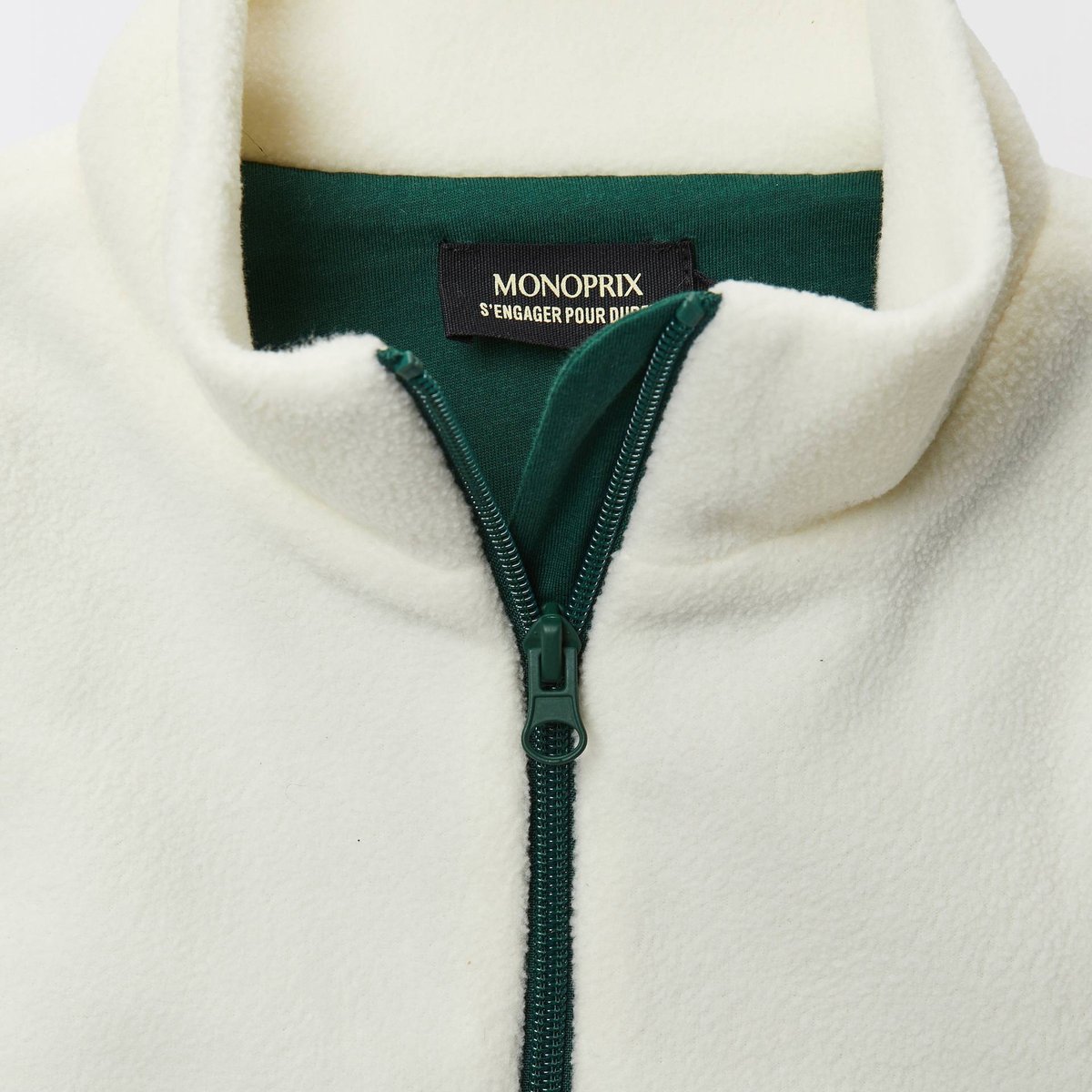 Plastron polaire ecru, MONOPRIX
