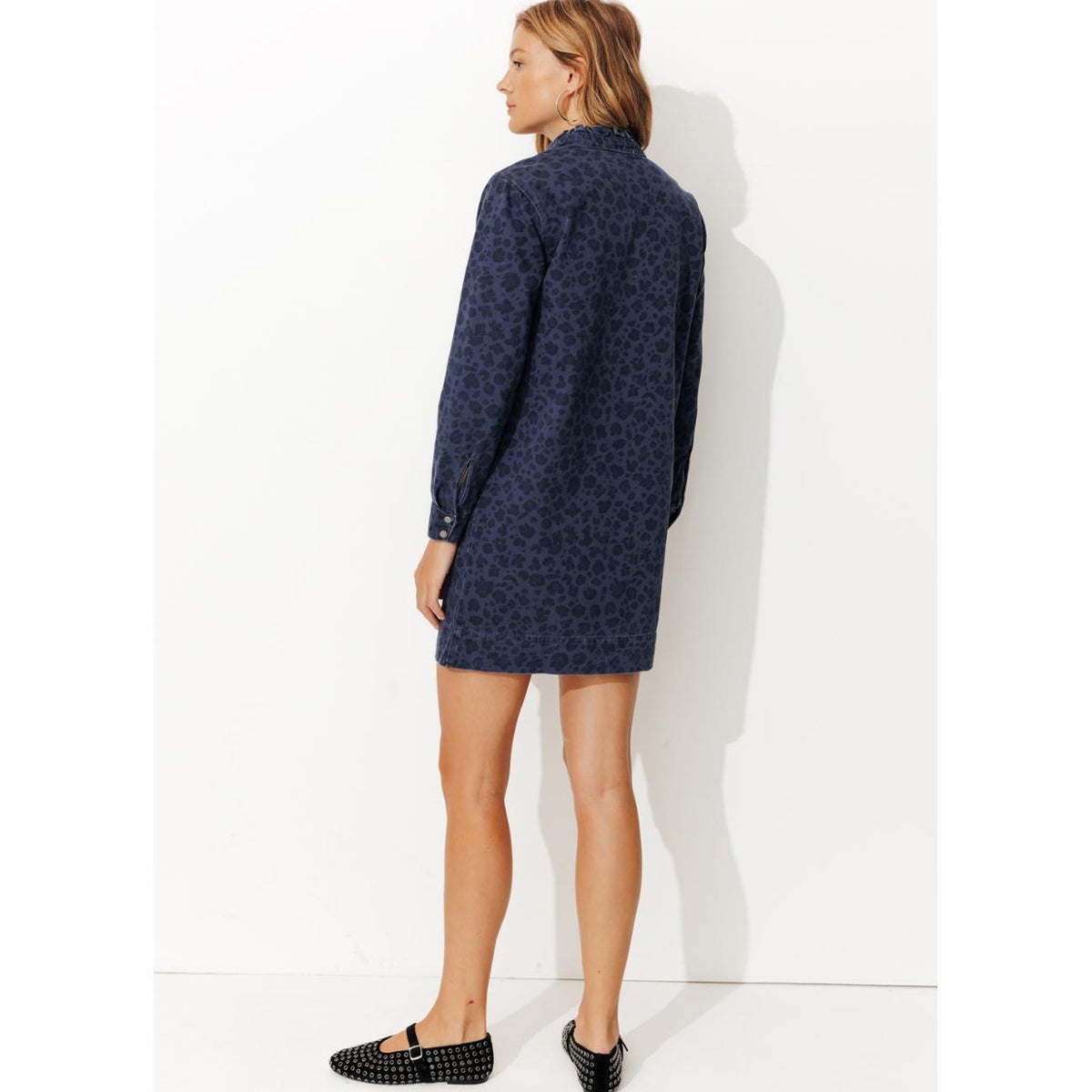 Robe tunique léopard imprimé marine, PROMOD