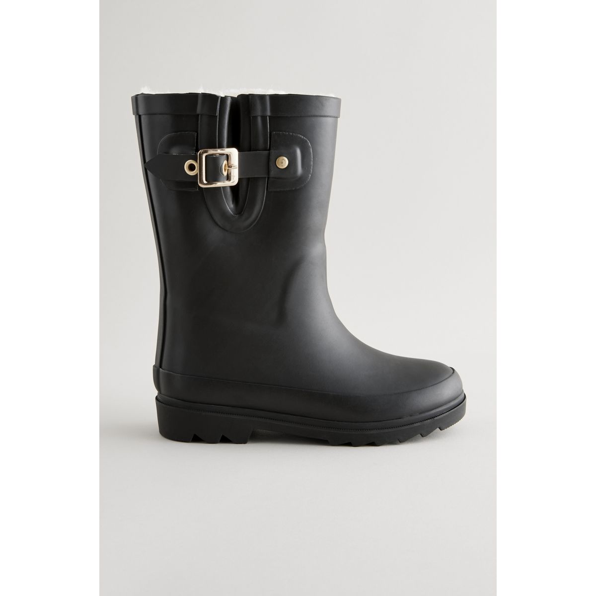 Bottes avec doublure chaude bout rond noir, NEXT