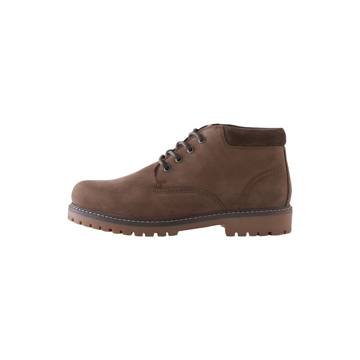 Bottines en cuir foulonné marron, NEXT