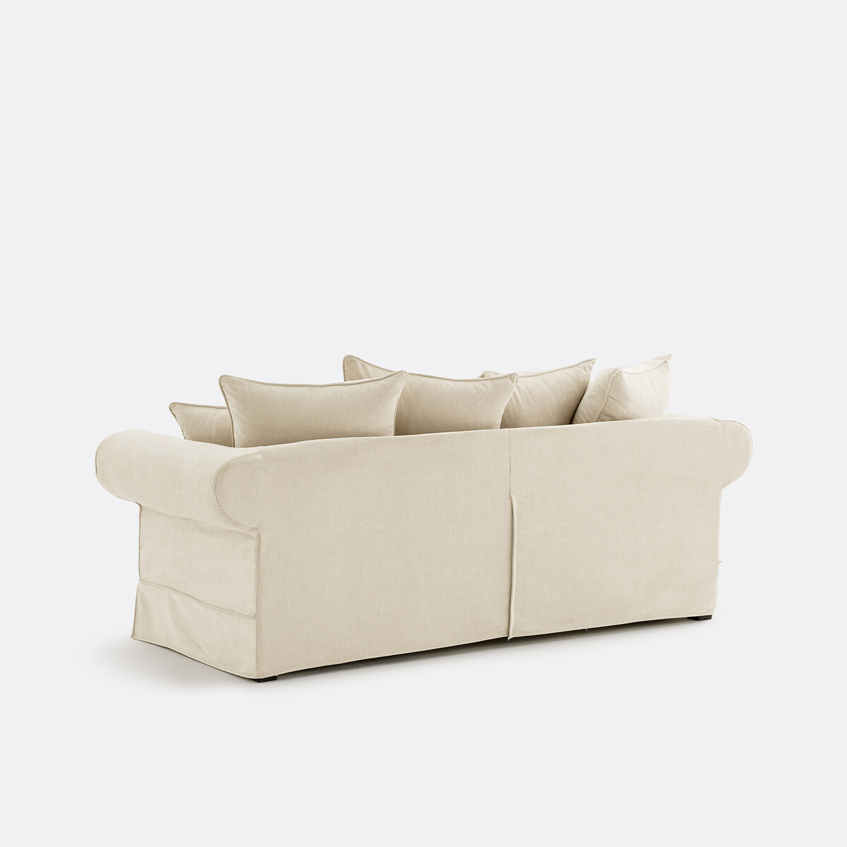 2- of 3-zits rechte bank van gemêleerd polyester, ADELIA beige   , LA REDOUTE INTERIEURS
