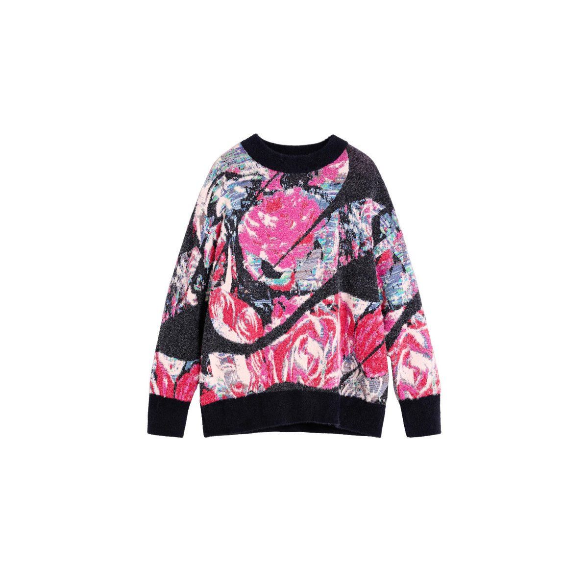 Pull oversize imprimé M. C. Lacroix noir, DESIGUAL